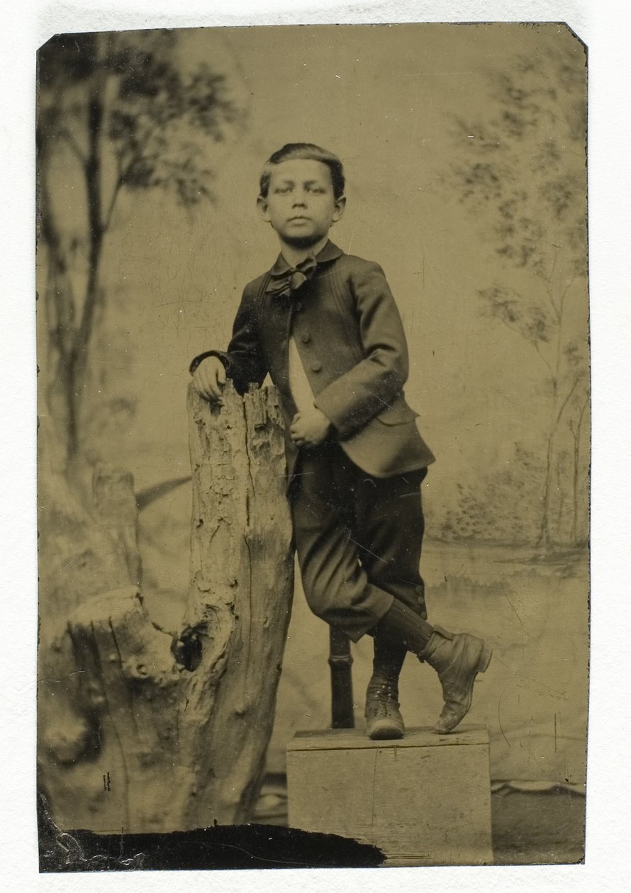 Sin título (Retrato de niño inclinado) de Unknown
