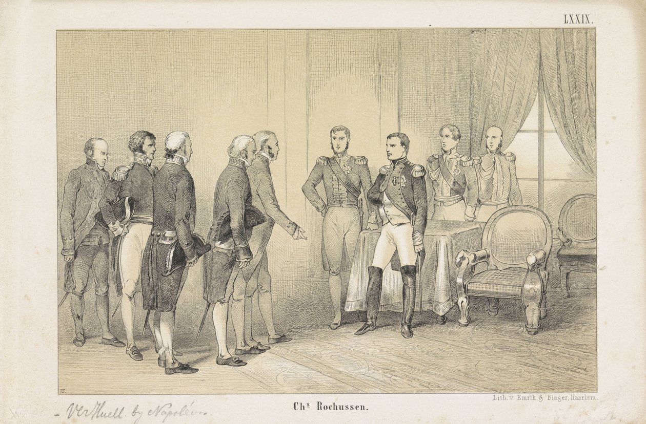 Verhuell con Napoleón, 1806 de Unknown