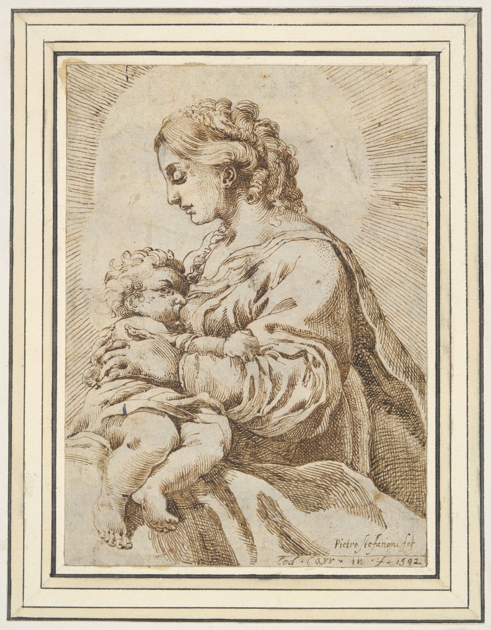 Virgen y niña de Unknown