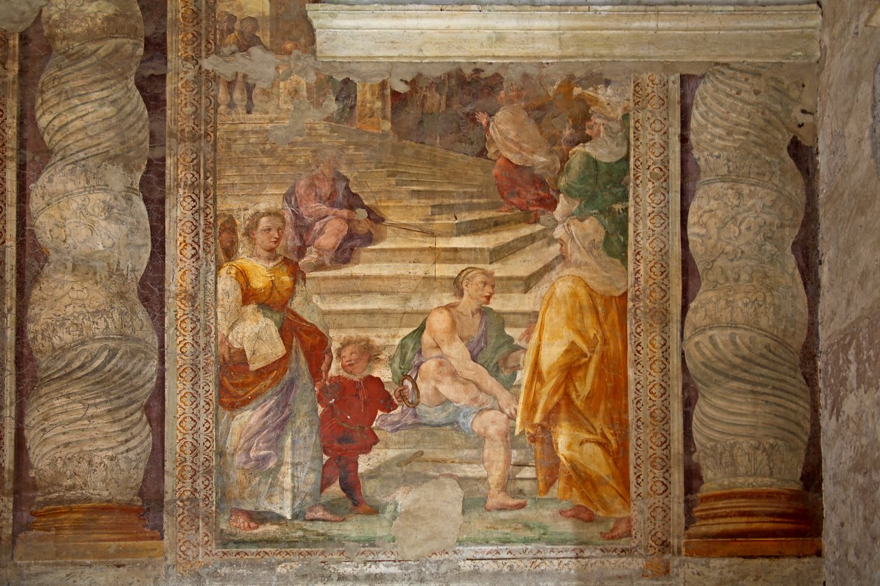 Fresco en la entrada (escena incierta) de Unknown