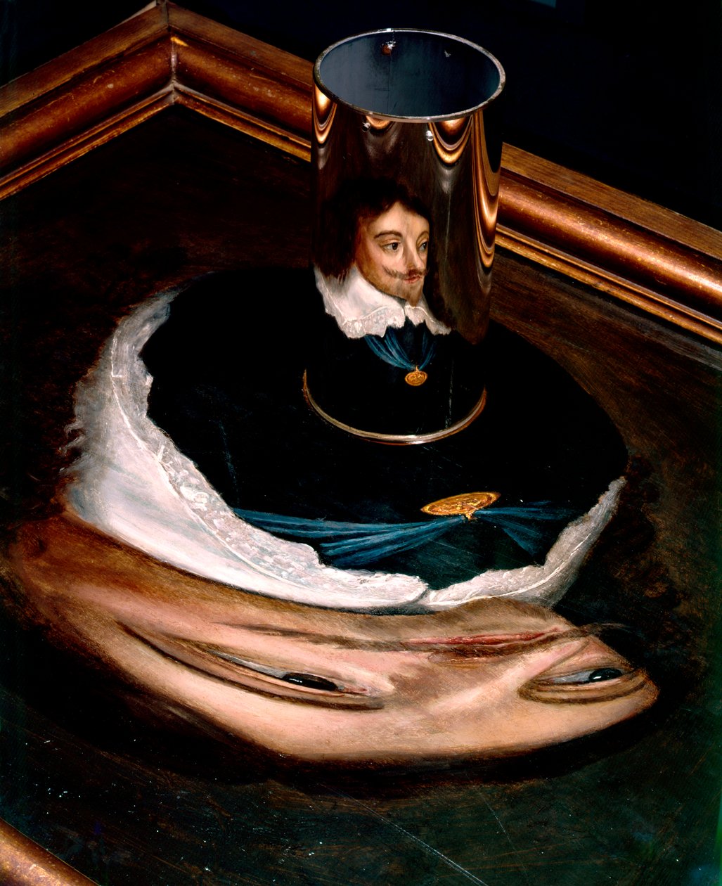 Retrato anamórfico de Carlos I de Unknown