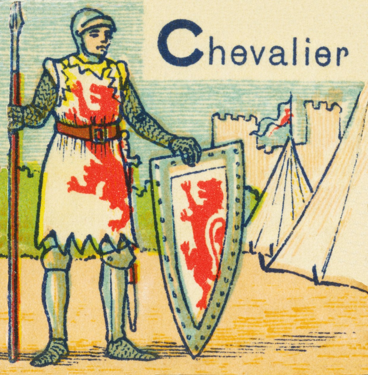 C como caballero de Unknown artist