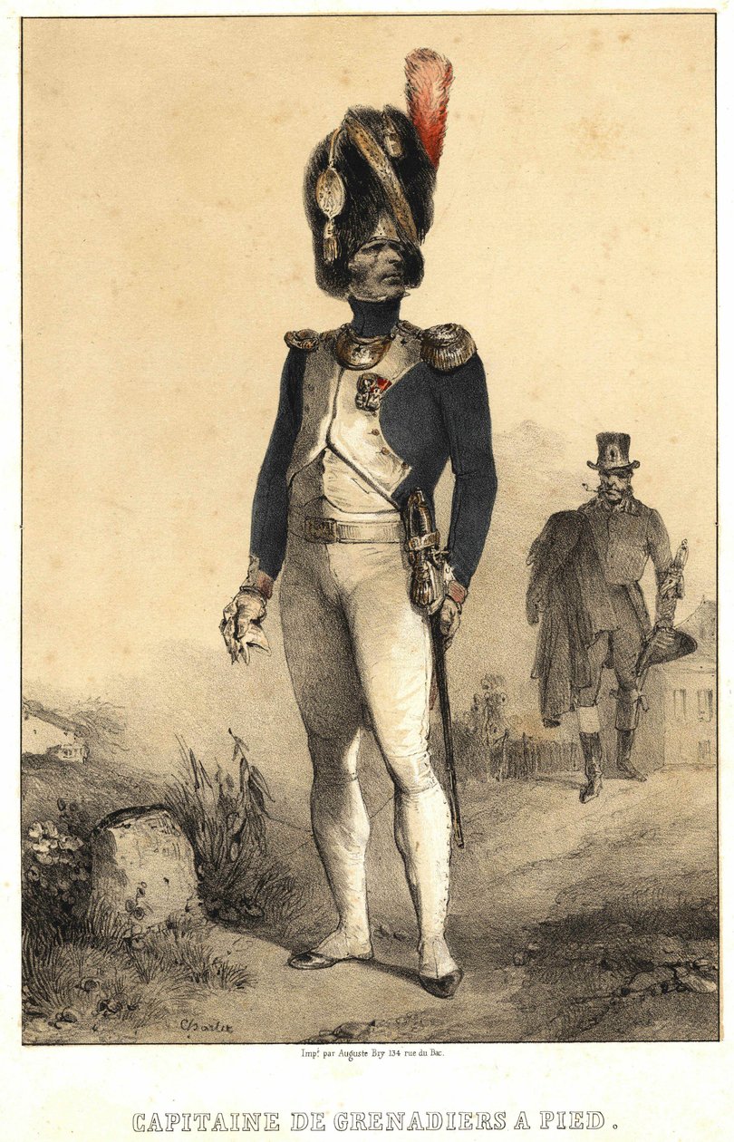Capitán de granaderos a pie de Unknown artist