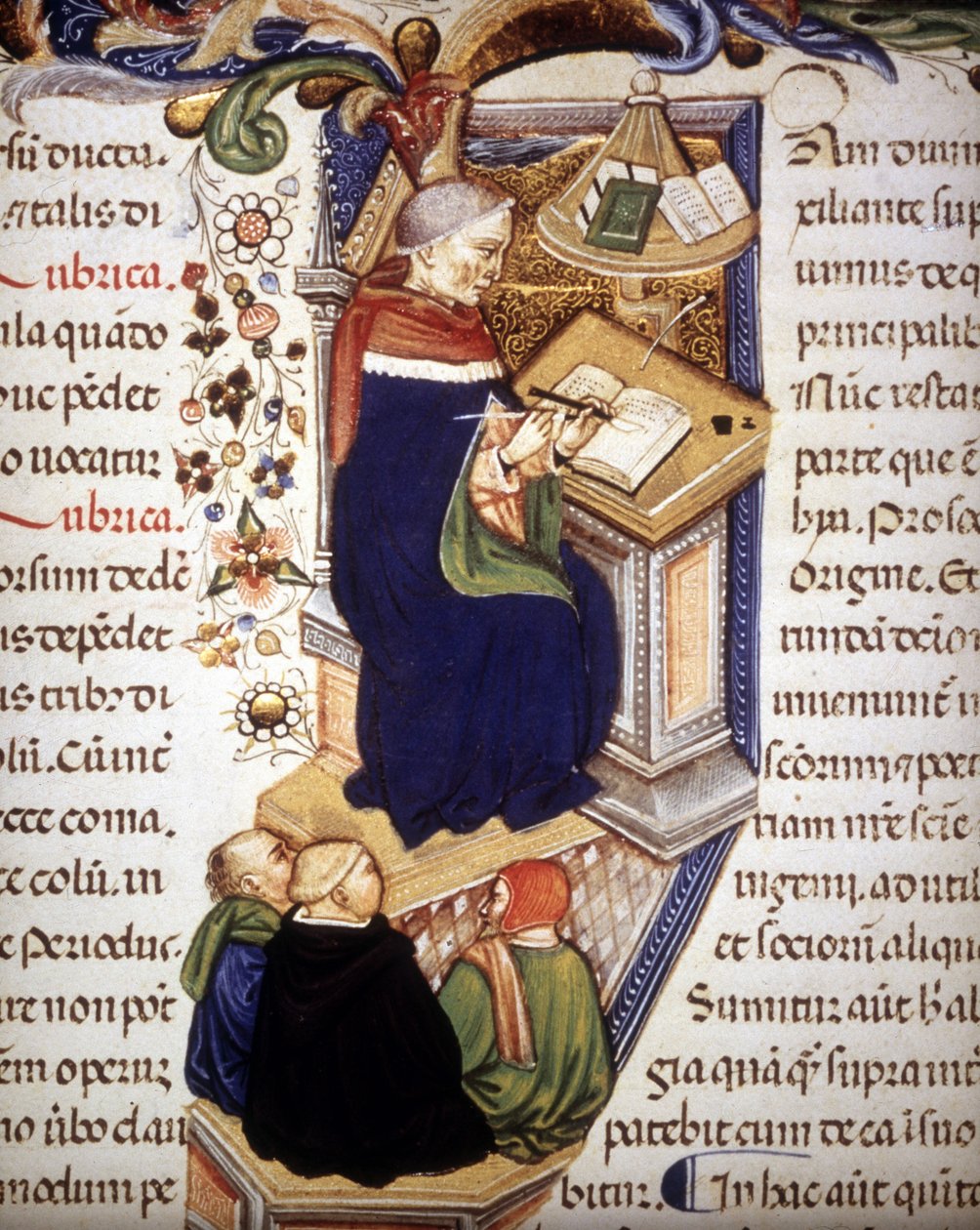 Monje copista. Manuscrito del siglo XV de Unknown artist
