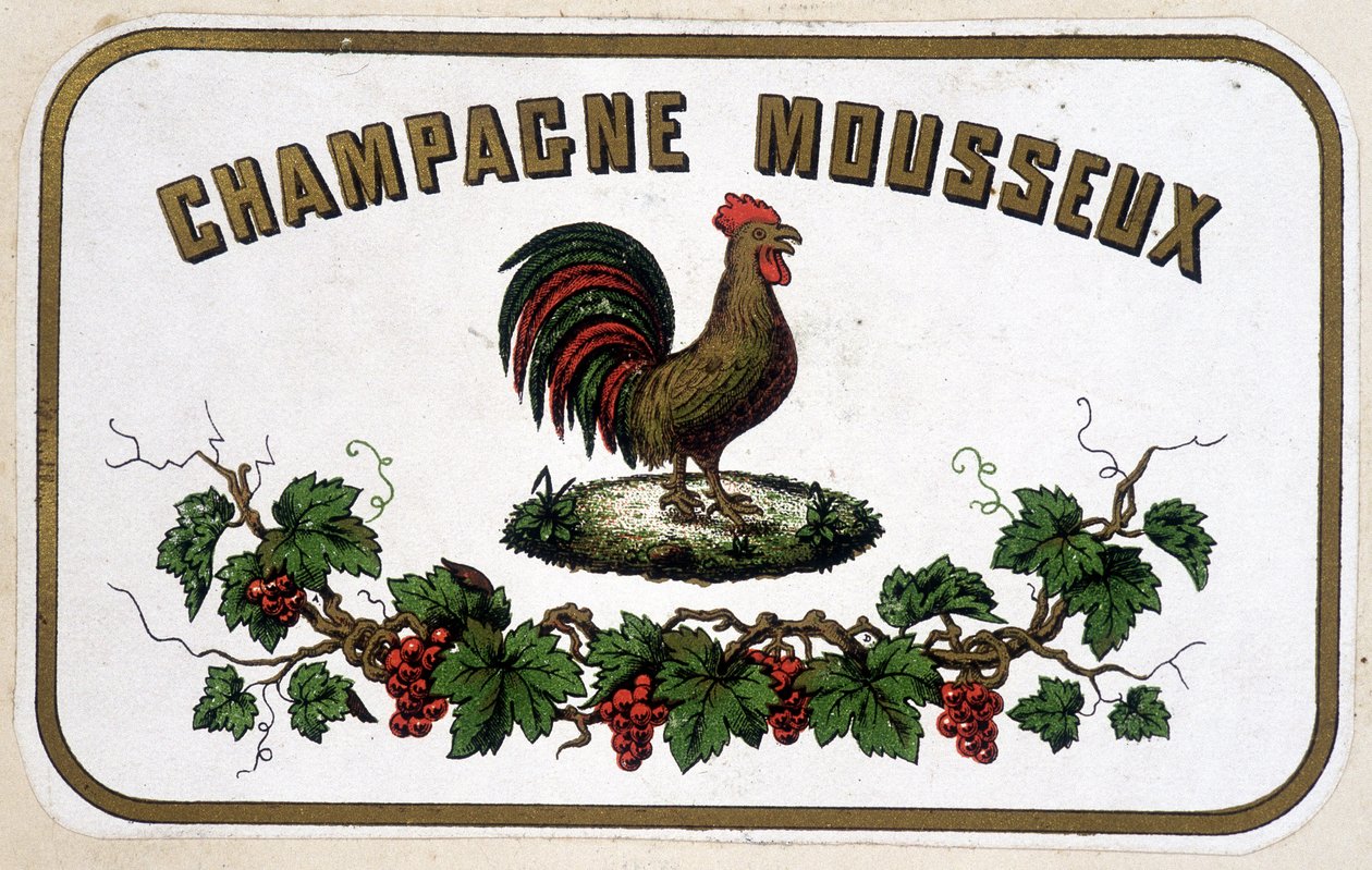 Etiqueta “Champagne Sparkling”. s.d. de Unknown artist