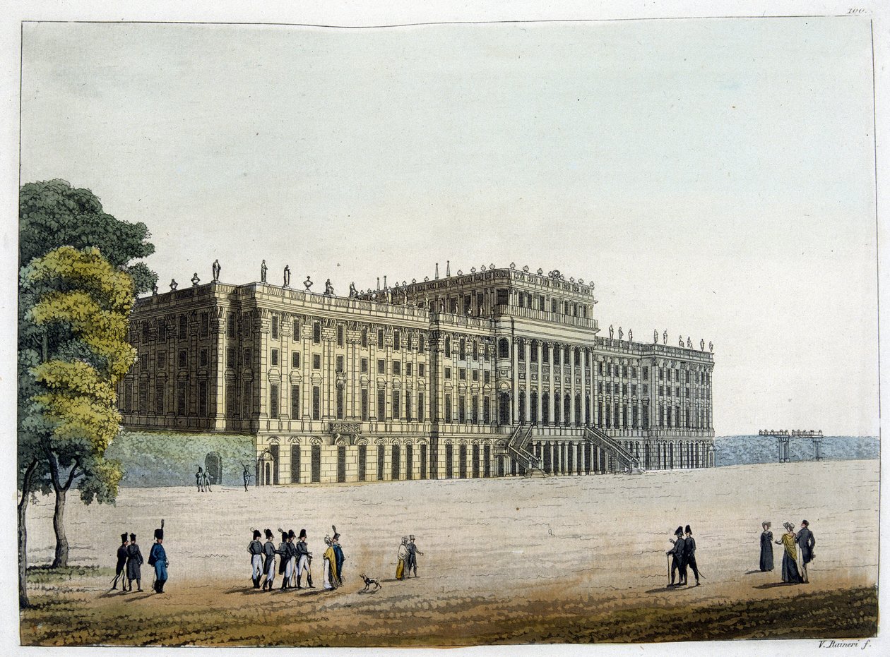 Palacio de Schonbrunn en el siglo XIX de Unknown artist