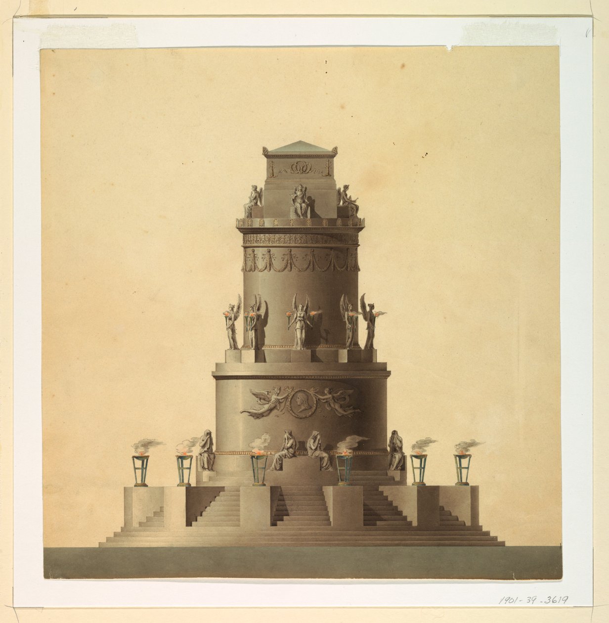 Monumento sepulcral a un héroe de Unknown, Italian