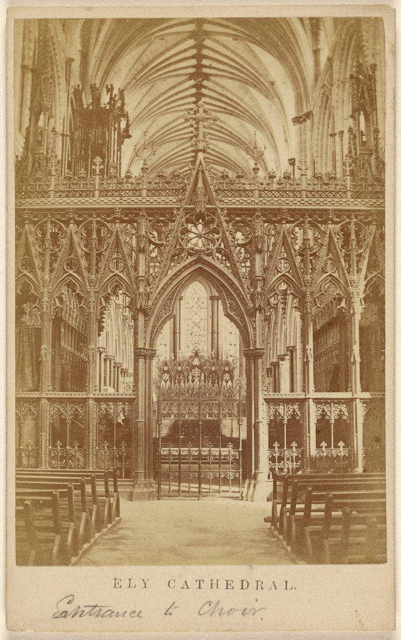 Catedral de Ely. Entrada al Coro. de Unknown artist
