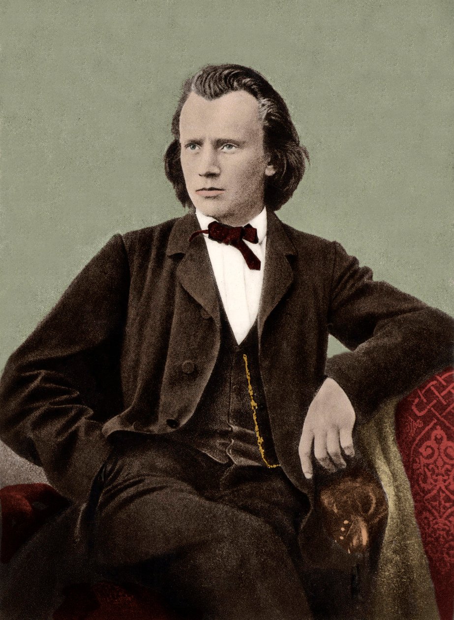 Johannes Brahms (1833-1897) compositor alemán de Unknown artist