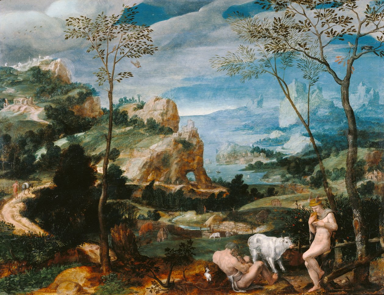 Paisaje con Mercurio y Argus de Unknown artist