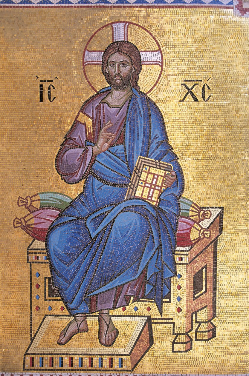 Mosaico que representa a Cristo en el trono de Unknown artist
