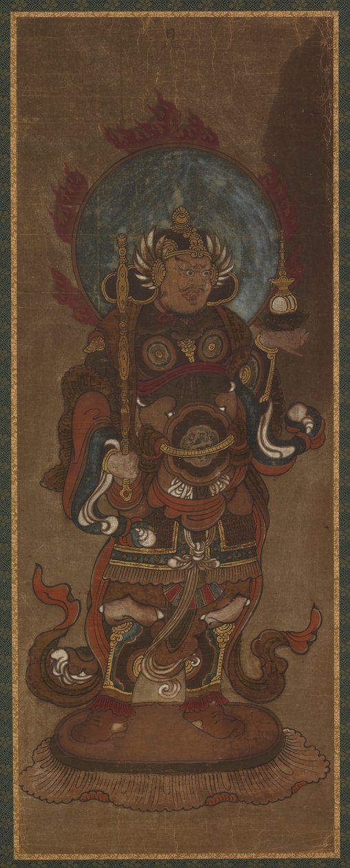 Uno de los doce deva: Bishamon-ten (<em>Vaisravana</em>) de Unknown artist