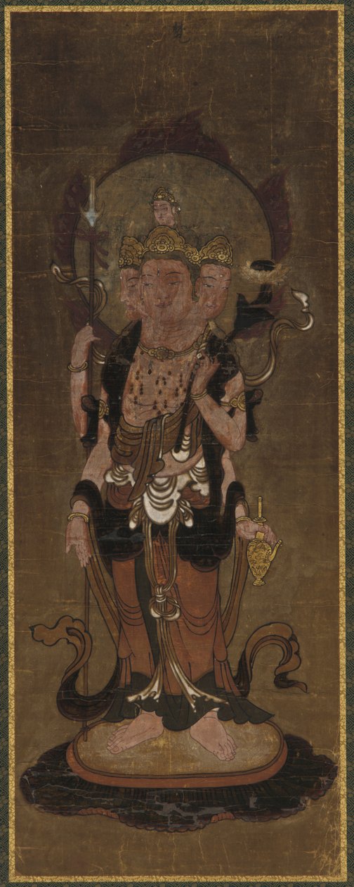 Uno de los doce deva: Bonten (Brahma) de Unknown artist