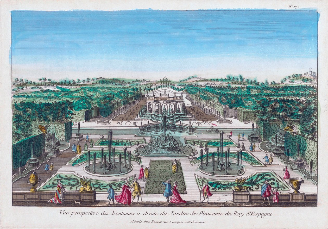Jardines de placer del Rey de España de Unknown artist