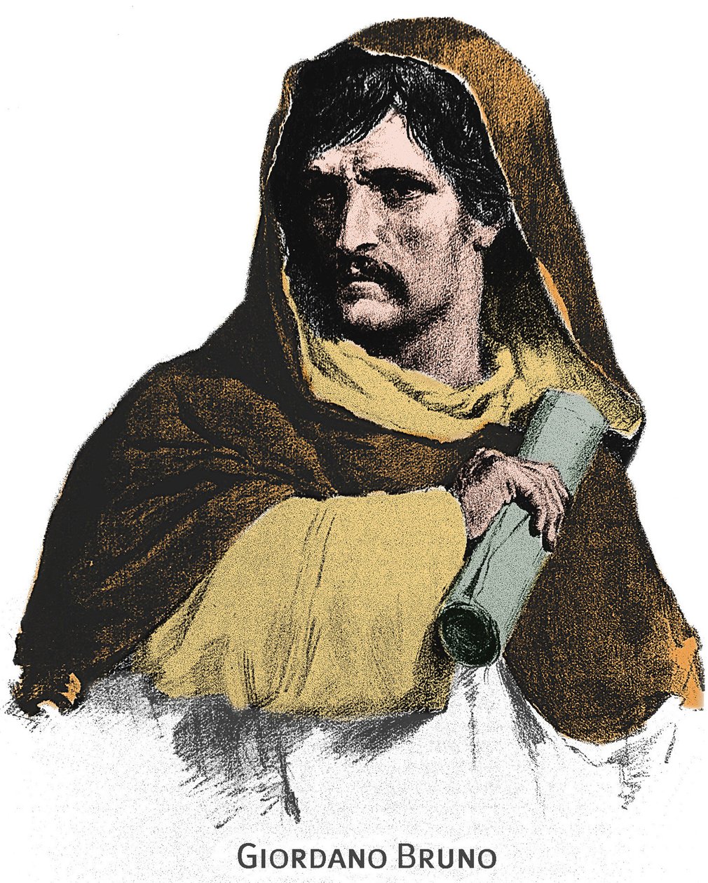 Retrato de Giordano Bruno (1548-1600) de Unknown artist