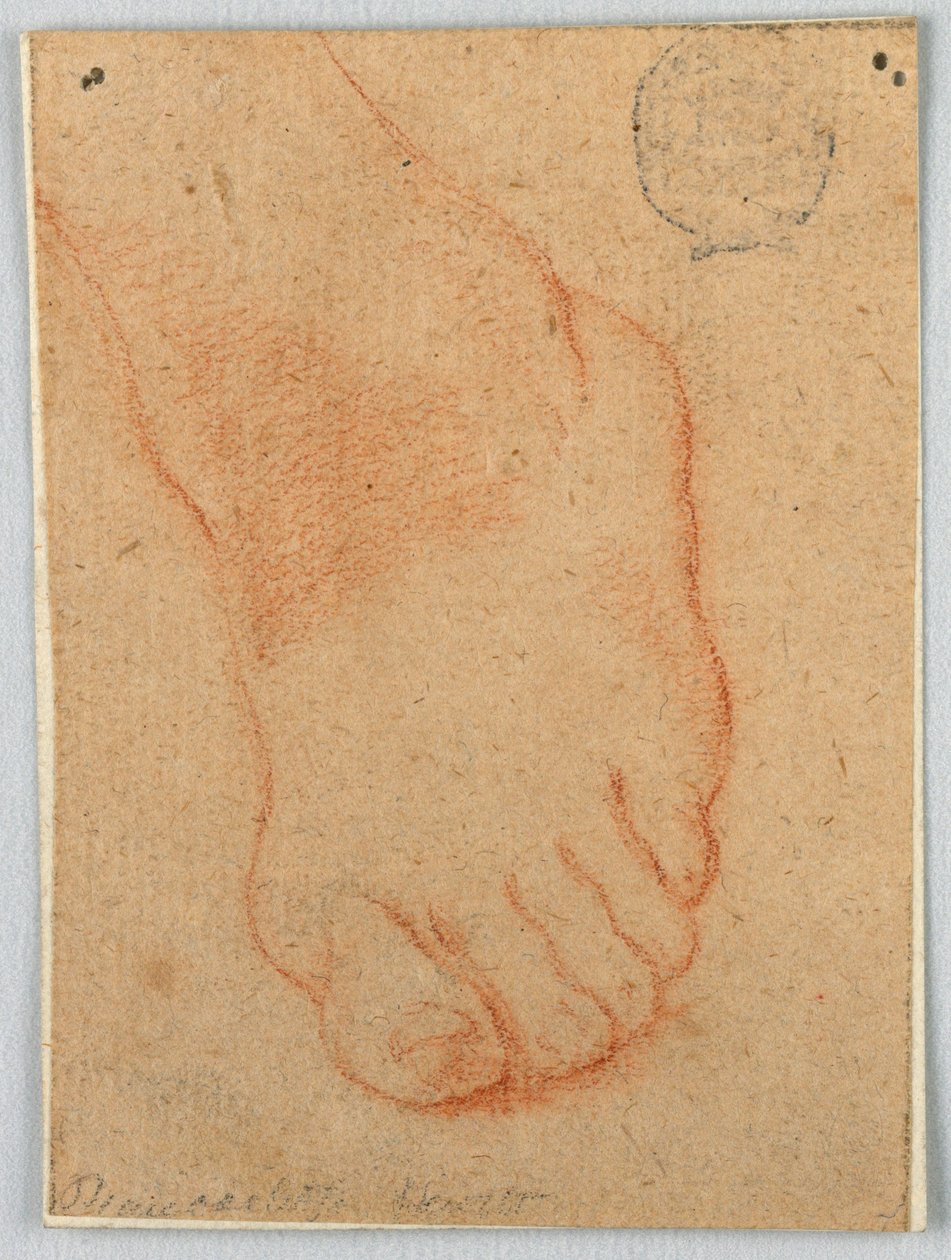 Boceto de un pie izquierdo de Unknown artist