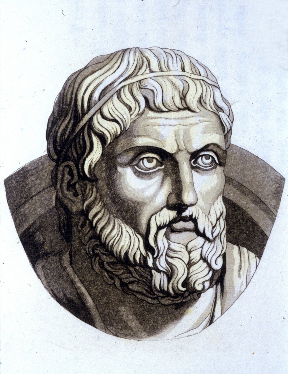 Sófocles (496 a.C. - 406 a.C.) de Unknown artist