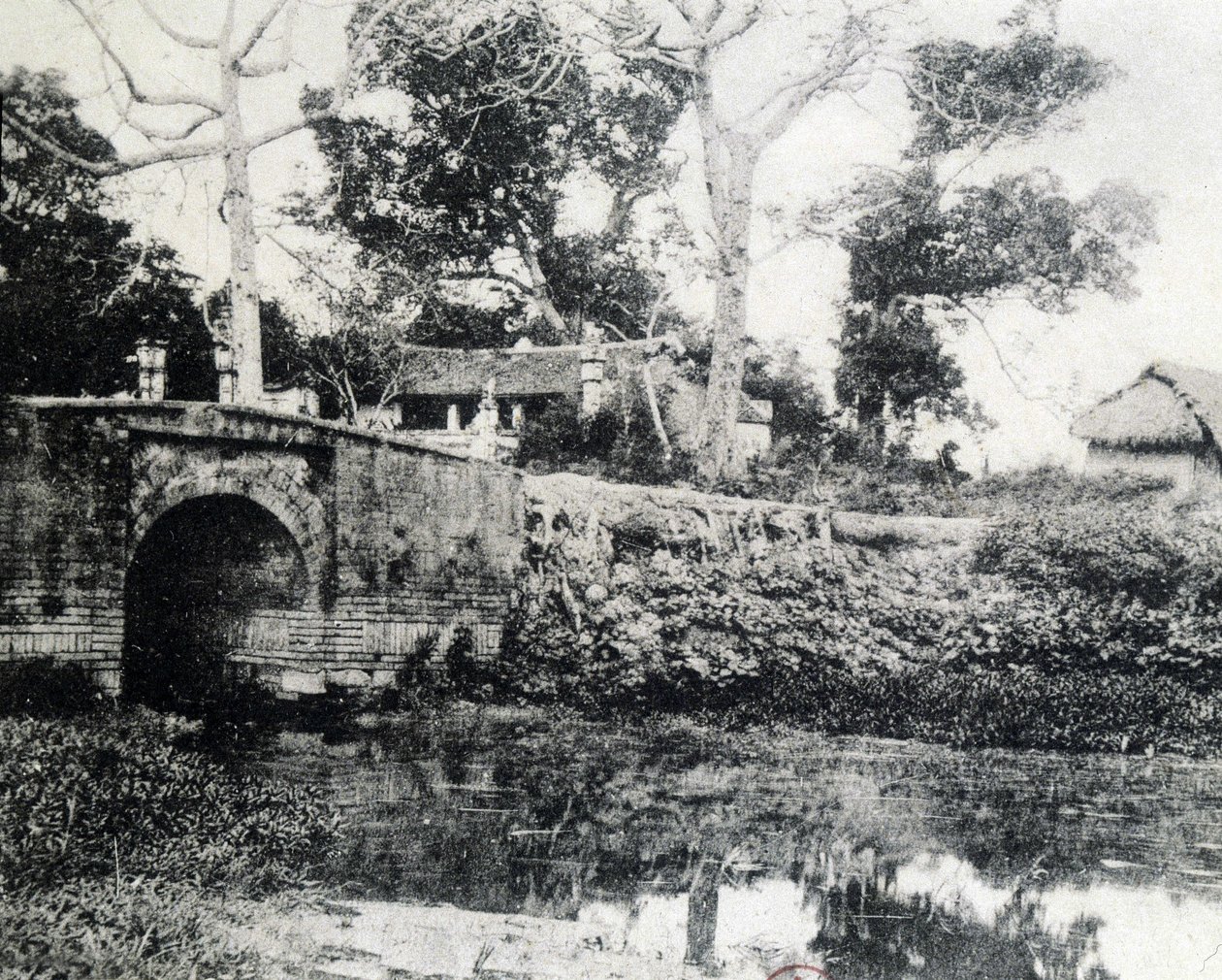 Hanoi, el Puente de Papel en 1883 de Unknown photographer