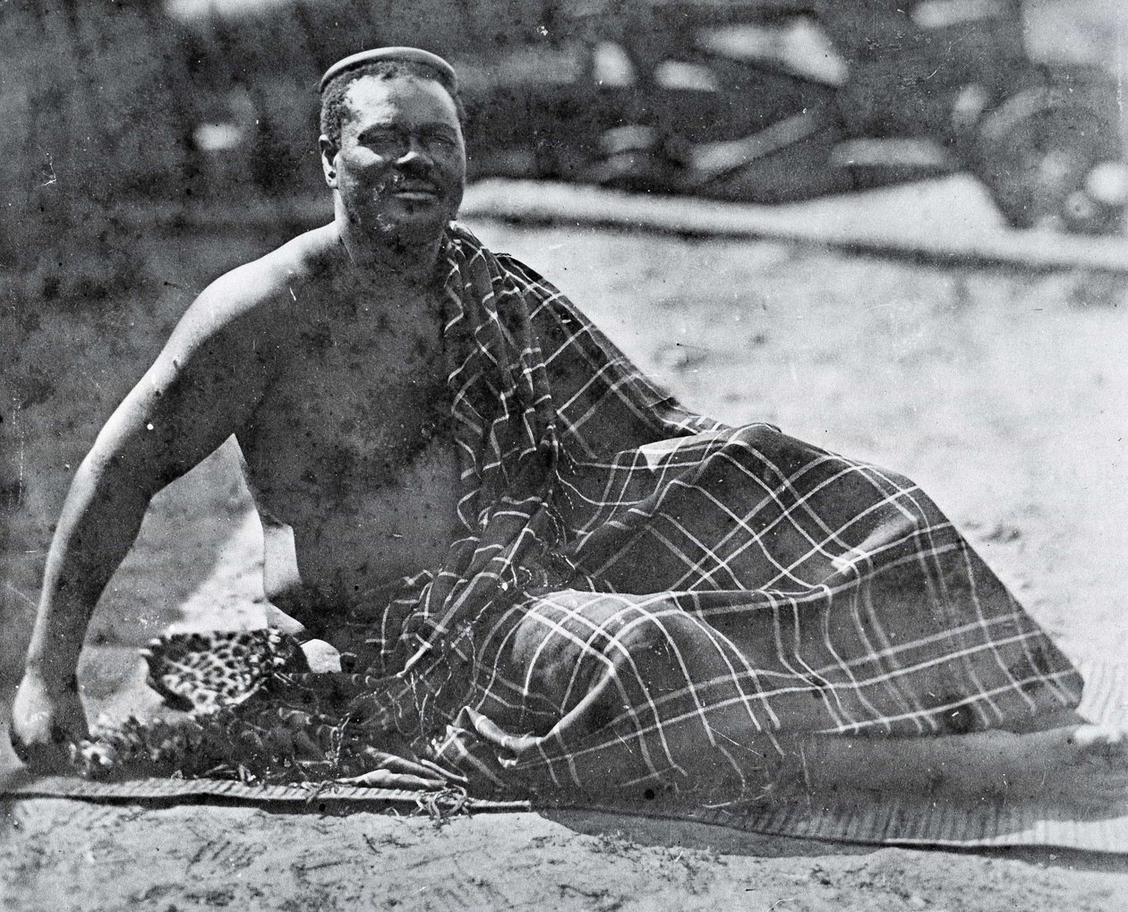 Rey Cetshwayo en el exilio en Ciudad del Cabo de Unknown photographer