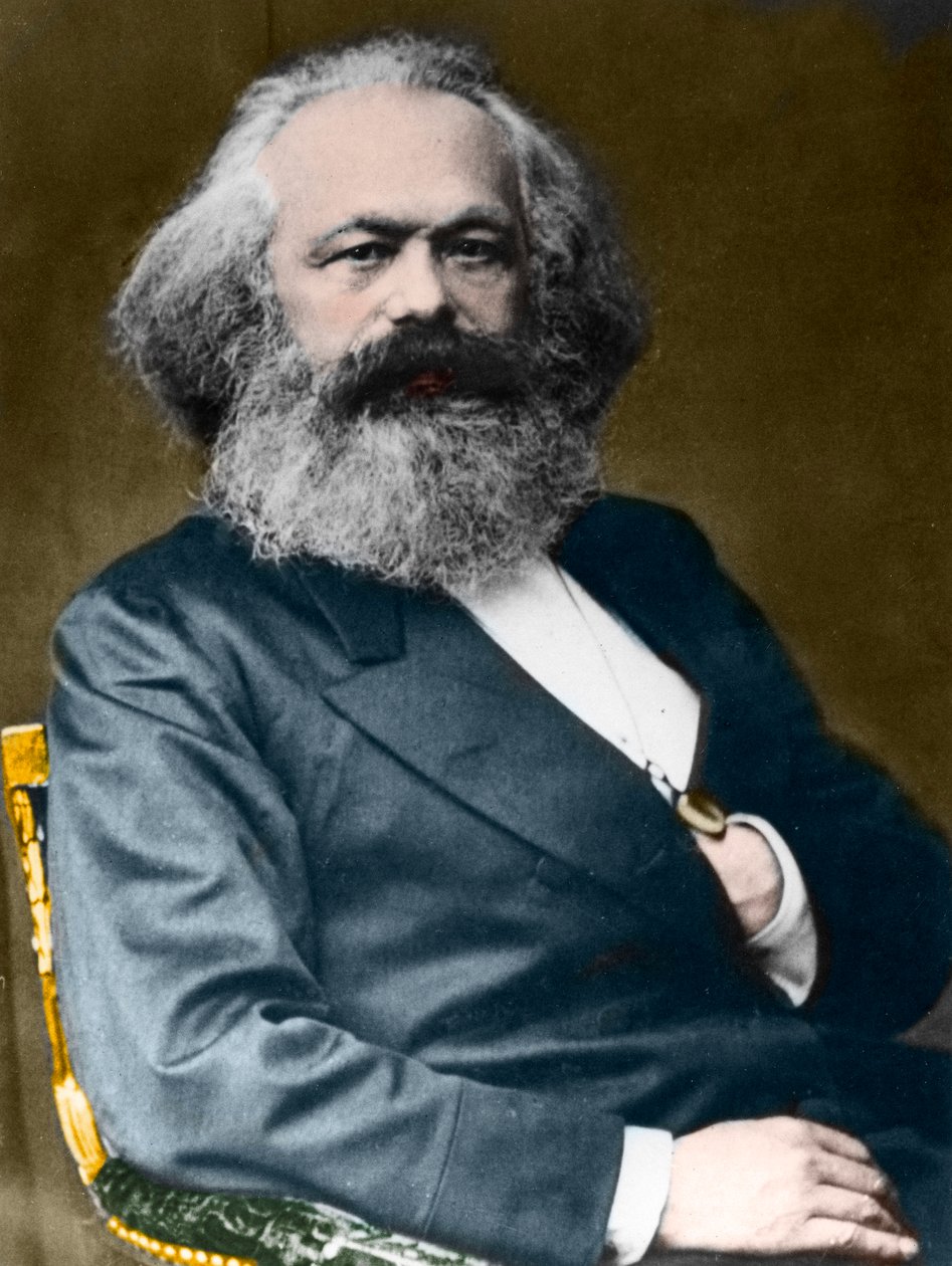 Retrato de Karl Marx (1818-1883). de Unknown photographer