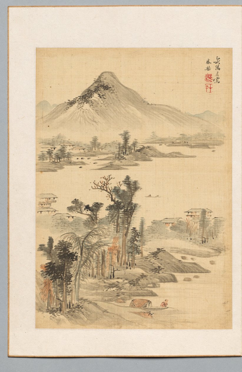 Paisaje, 1815 de Uragami Shunkin