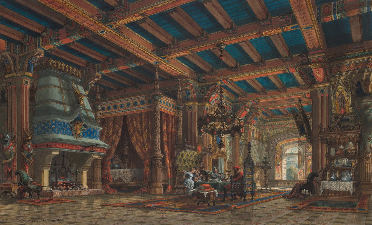 Interior del castillo de V. Germain