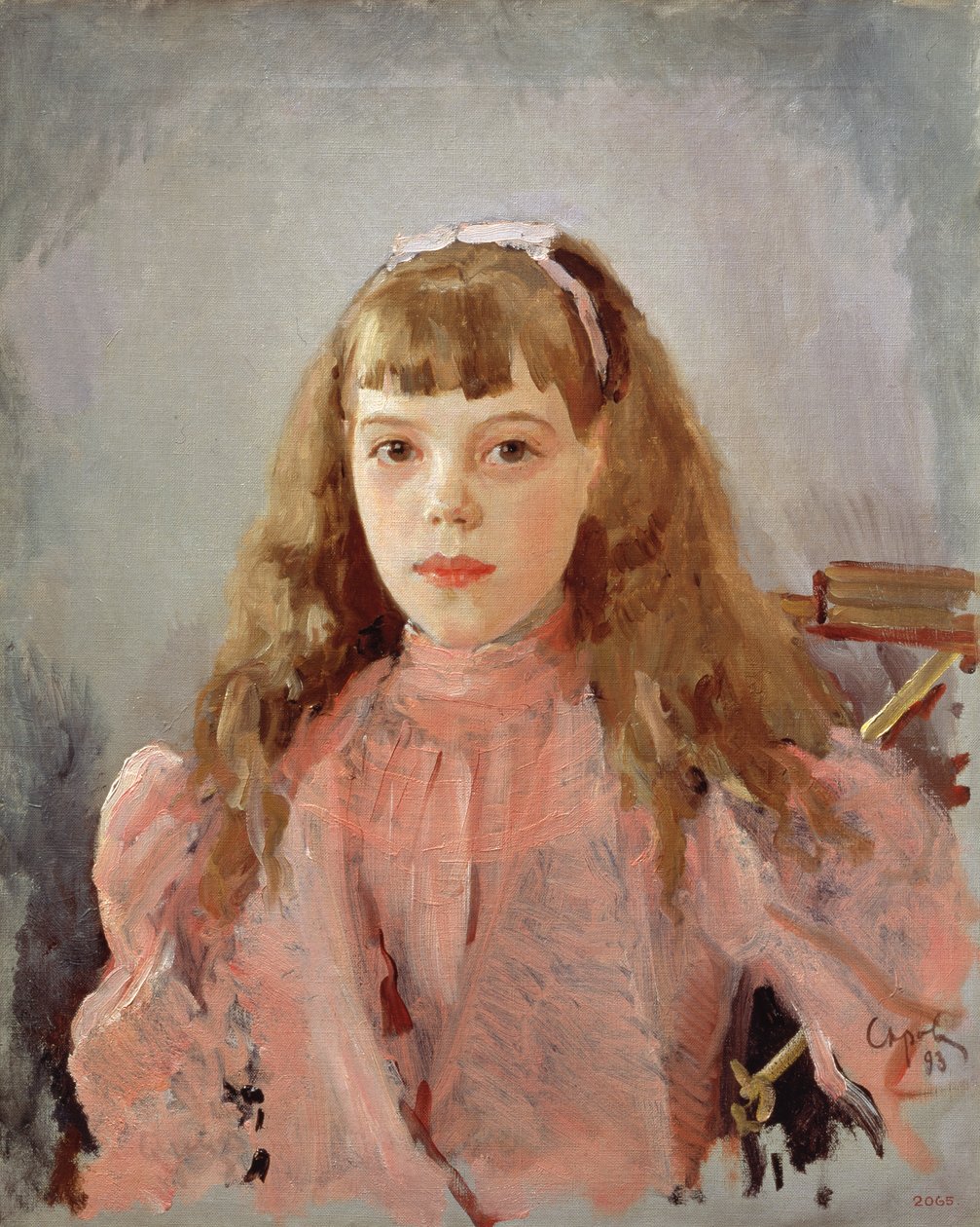Retrato de la Gran Duquesa Olga Alexandrovna (1882-1960) 1893 de Valentin Aleksandrovich Serov