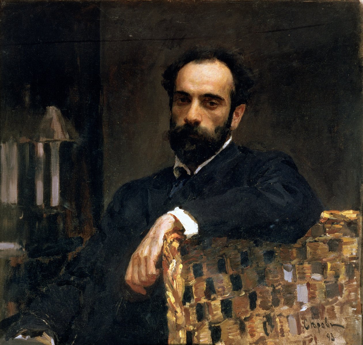 Retrato del artista Isaak Ilyich Levitan (1860-1900), 1893 de Valentin Aleksandrovich Serov