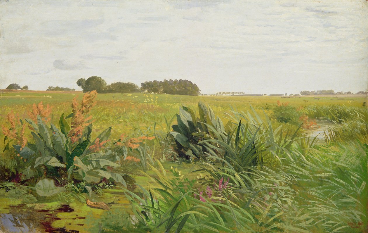 Entre Geest y Marsh, c.1880 de Valentin Ruths