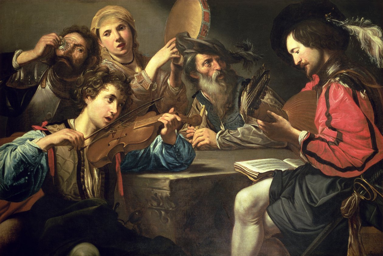 Una Reunión Musical de Valentin de Boulogne