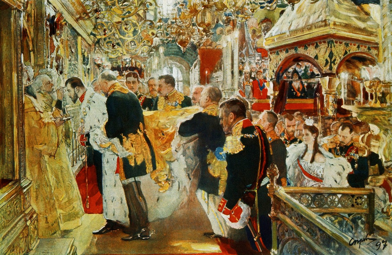 Emperador Nikolai Aleksandrovich de Valentin Aleksandrovich Serov
