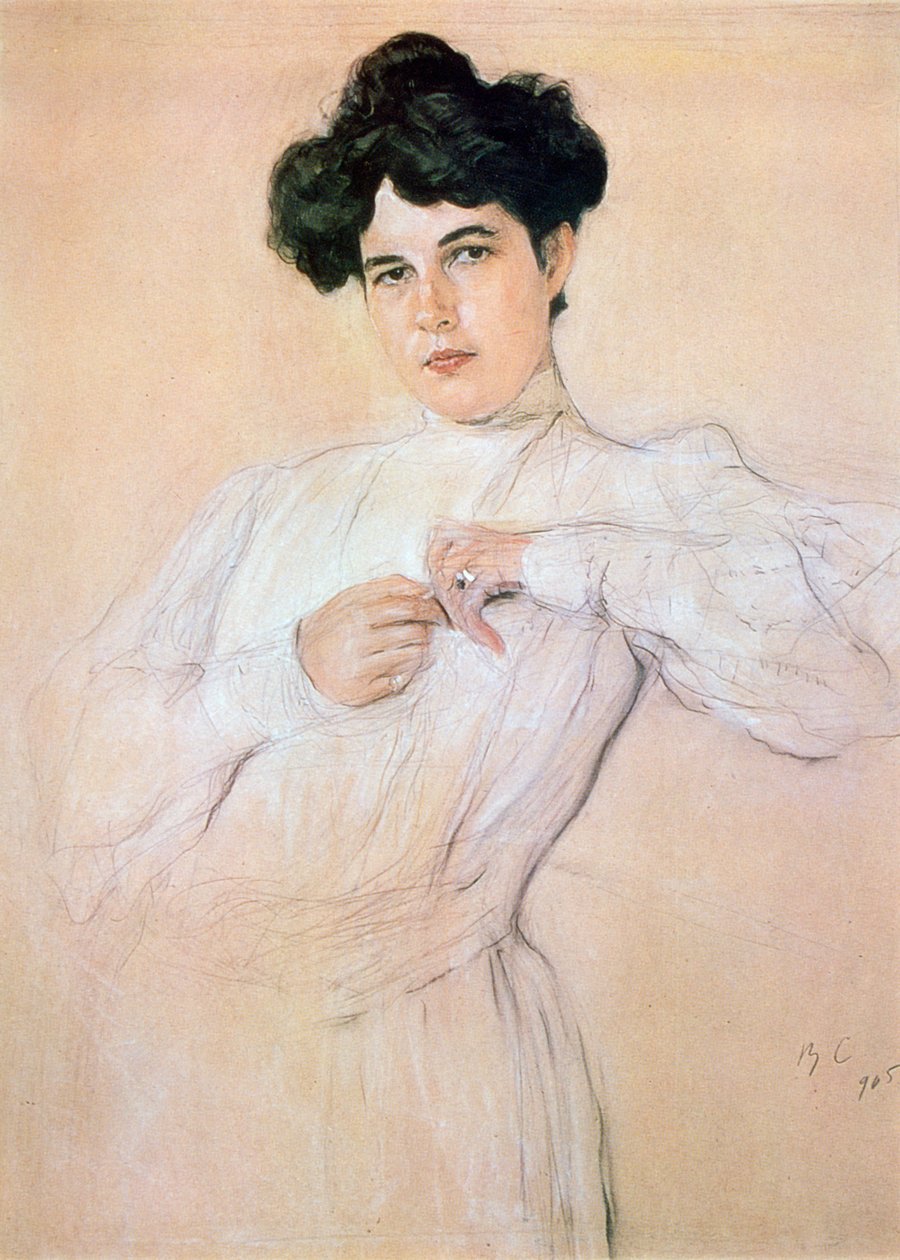 Retrato de Maria Botkina, 1905 de Valentin Serov