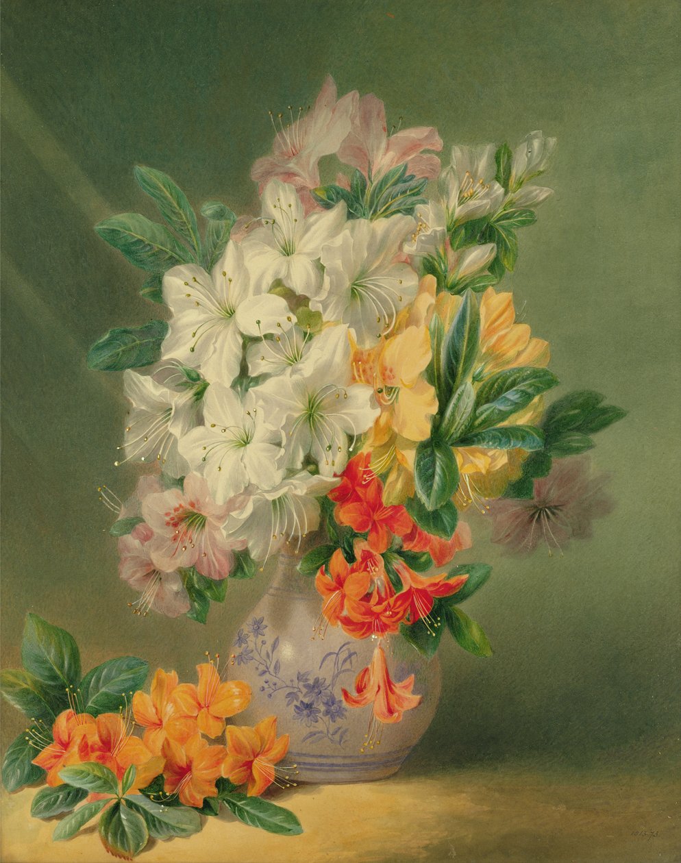 Azaleas, siglo XIX de Valentine Bartholomew