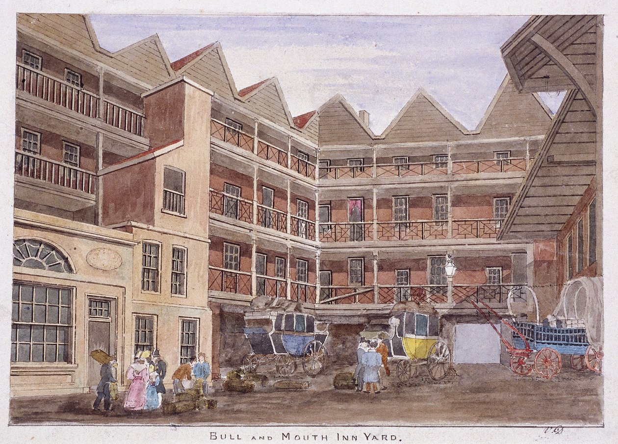 Calle Bull and Mouth, Londres, 1806 de Valentine Davis