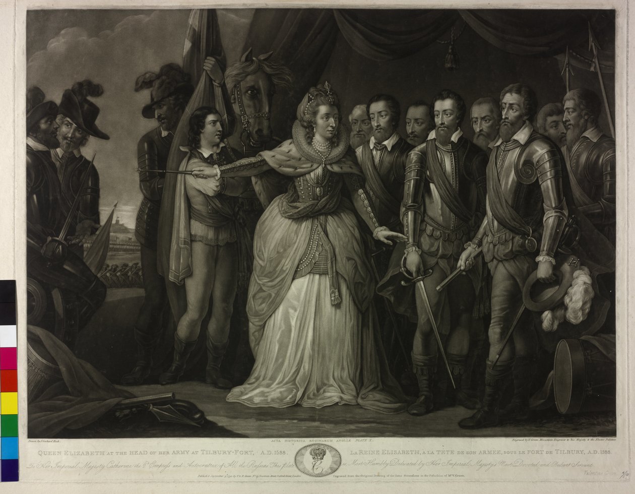 Reina de Inglaterra Isabel I de Valentine Green