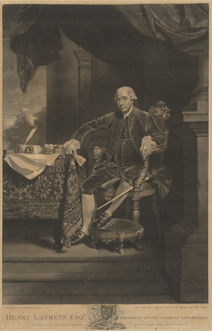 Henry Laurens de Valentine Green after John Singleton Copley