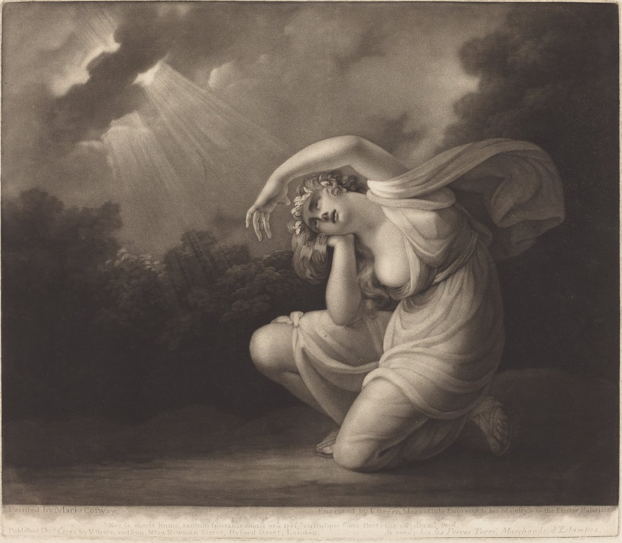 Clytie de Valentine Green after Maria Cosway