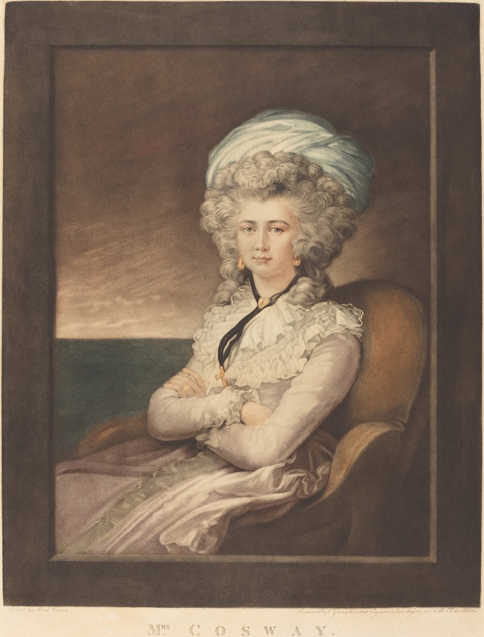Maria Cecilia Louisa Cosway de Valentine Green after Maria Cosway