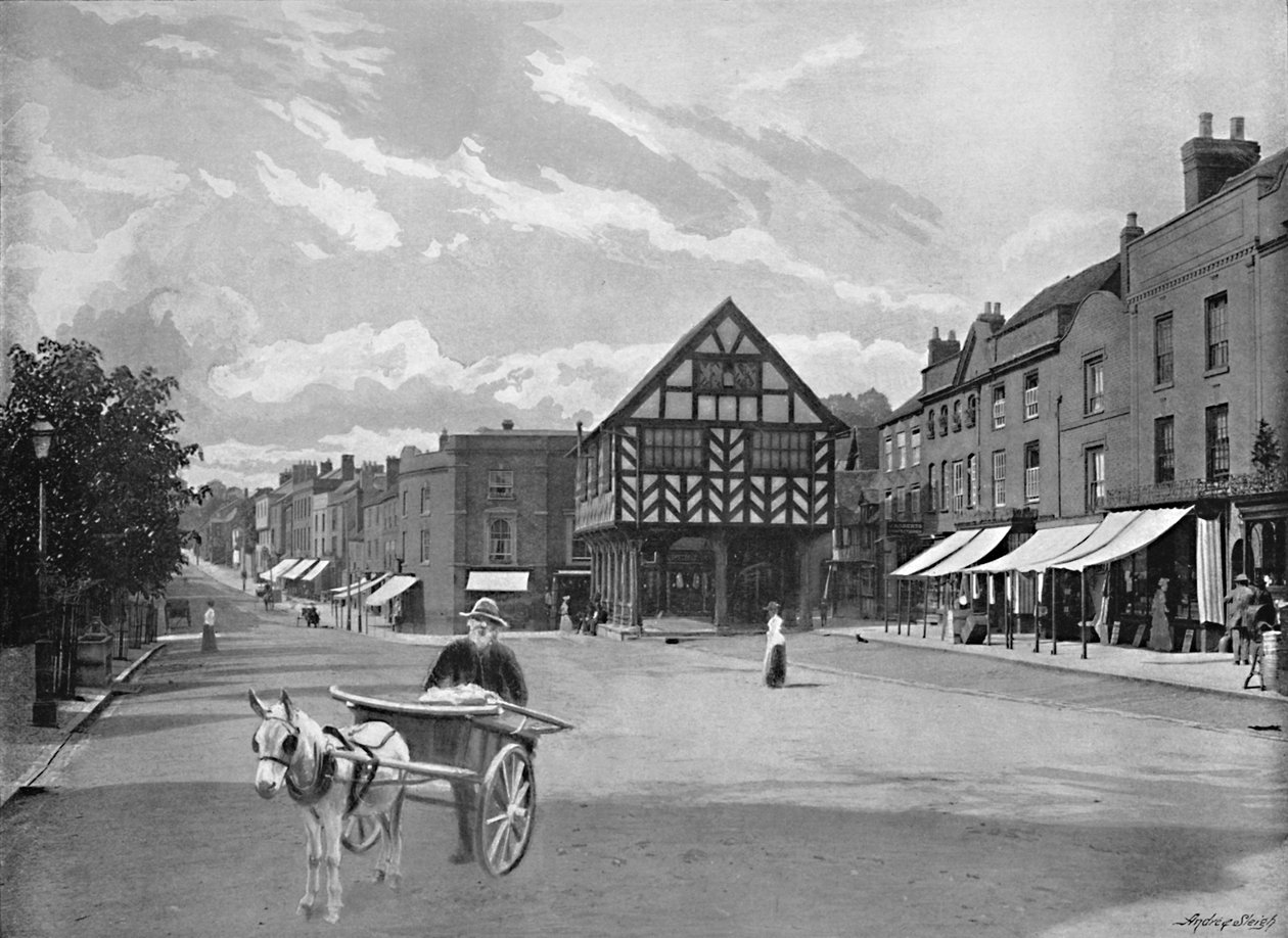 Mercado, Ledbury, c1896 de Valentine and Sons Ltd