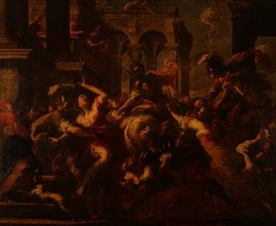 Violación de las Sabinas de Valerio Castello
