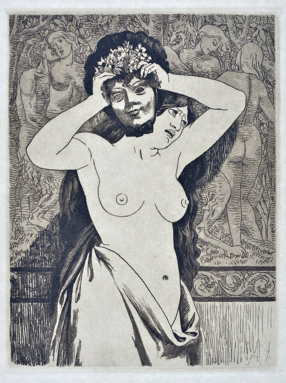La máscara (dibujo) de Valère Bernard