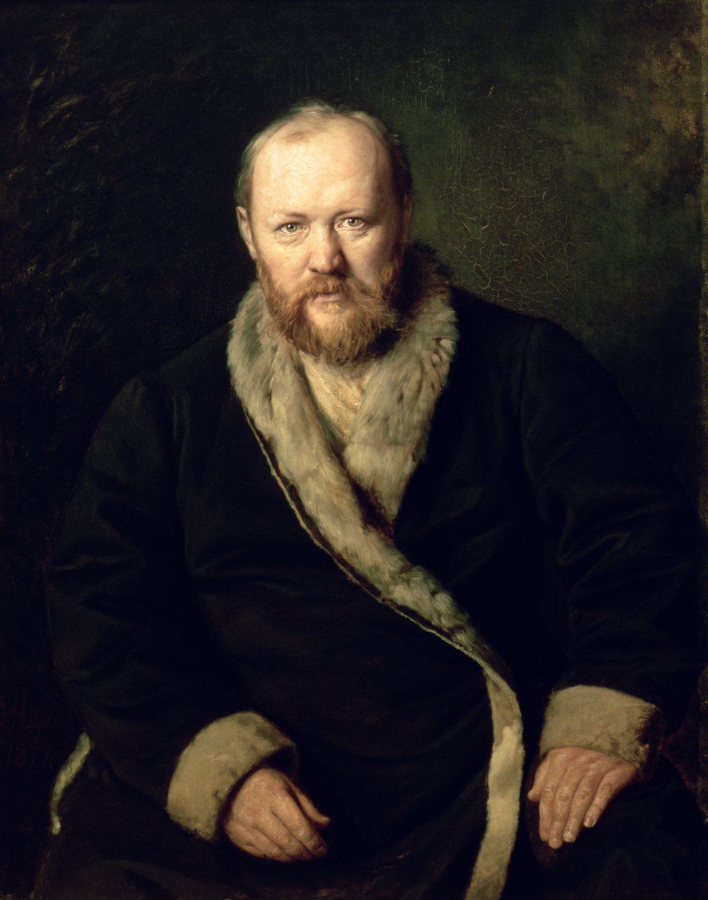 Retrato de Aleksandr Ostrovsky (1823-86) de Vasili Grigorevich Perov