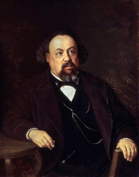 Retrato de Alexey Fiofilaktovich Pisemsky de Vasili Grigorevich Perov