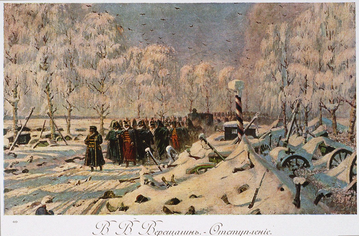 La retirada francesa de Moscú en octubre de 1812, c.1888-95 de Vasili Vasilievich Vereshchagin