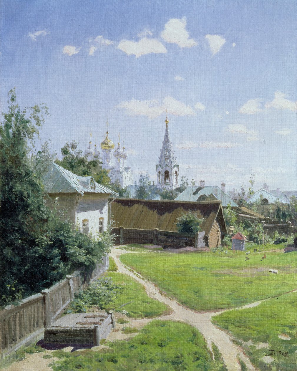 El patio de Moscú, 1902 de Vasilij Dmitrievich Polenov