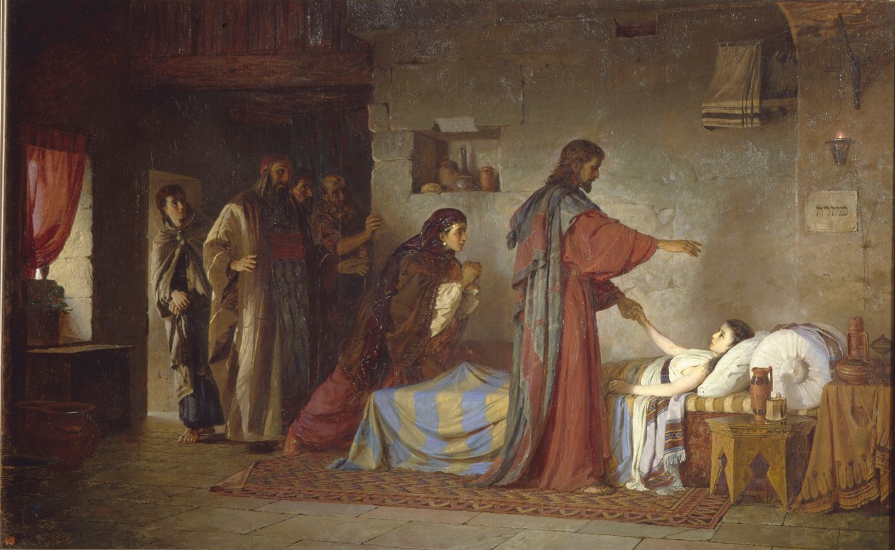 Resurrección de la hija de Jairo de Vasilij Dmitrievich Polenov