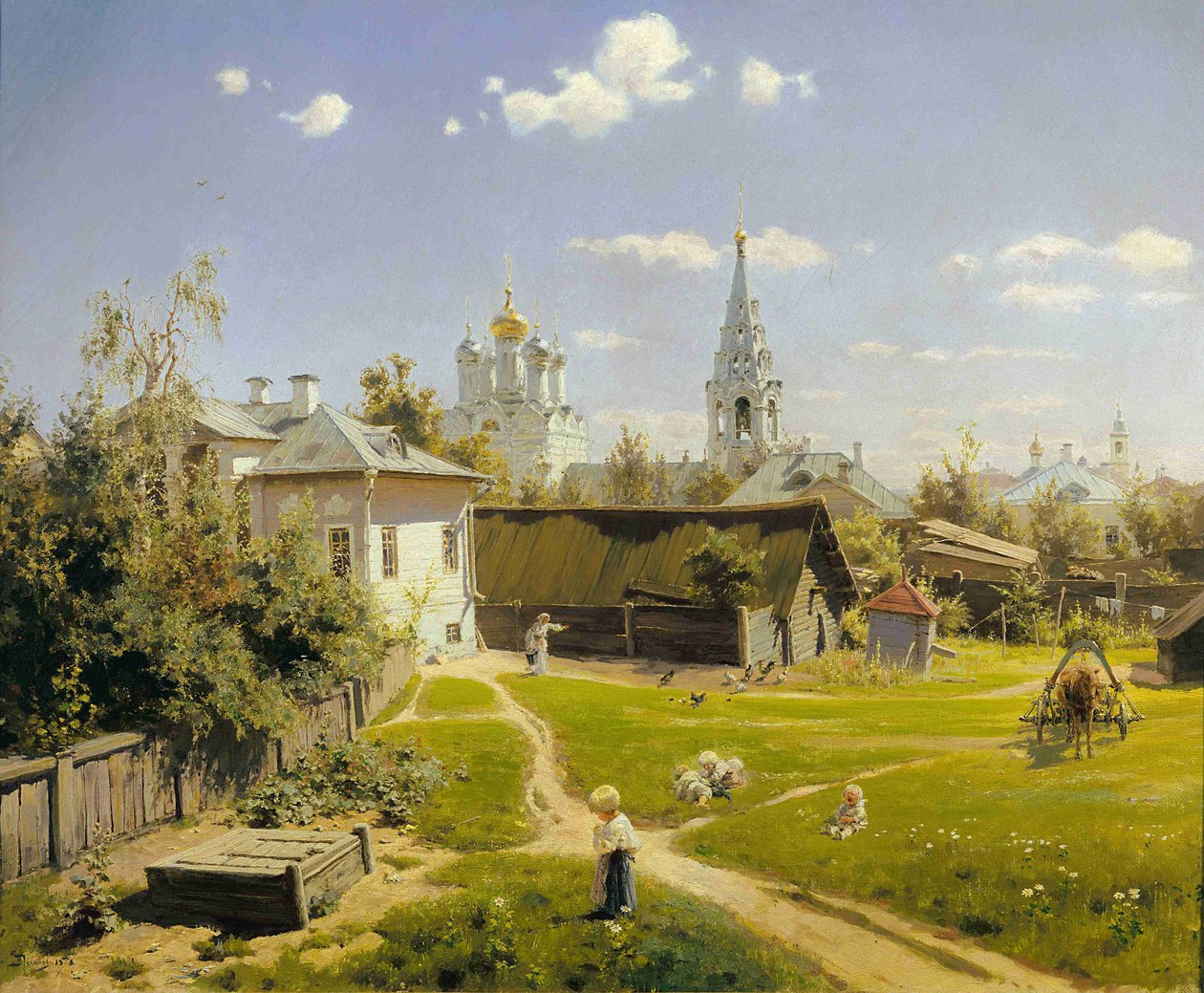 Patio de Moscú de Vasilij Dmitrievich Polenov