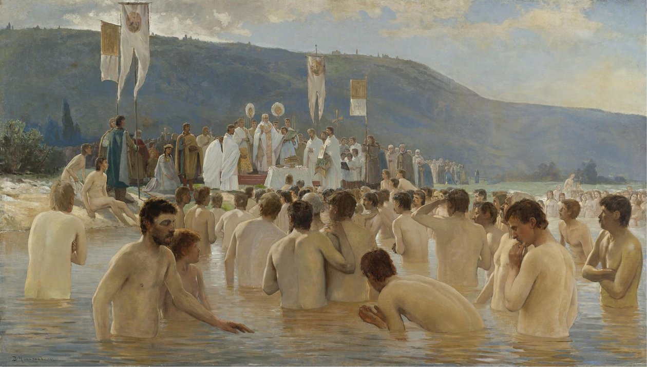 El bautismo de Rusia, 1887 de Vasily Ivanovich Navozov