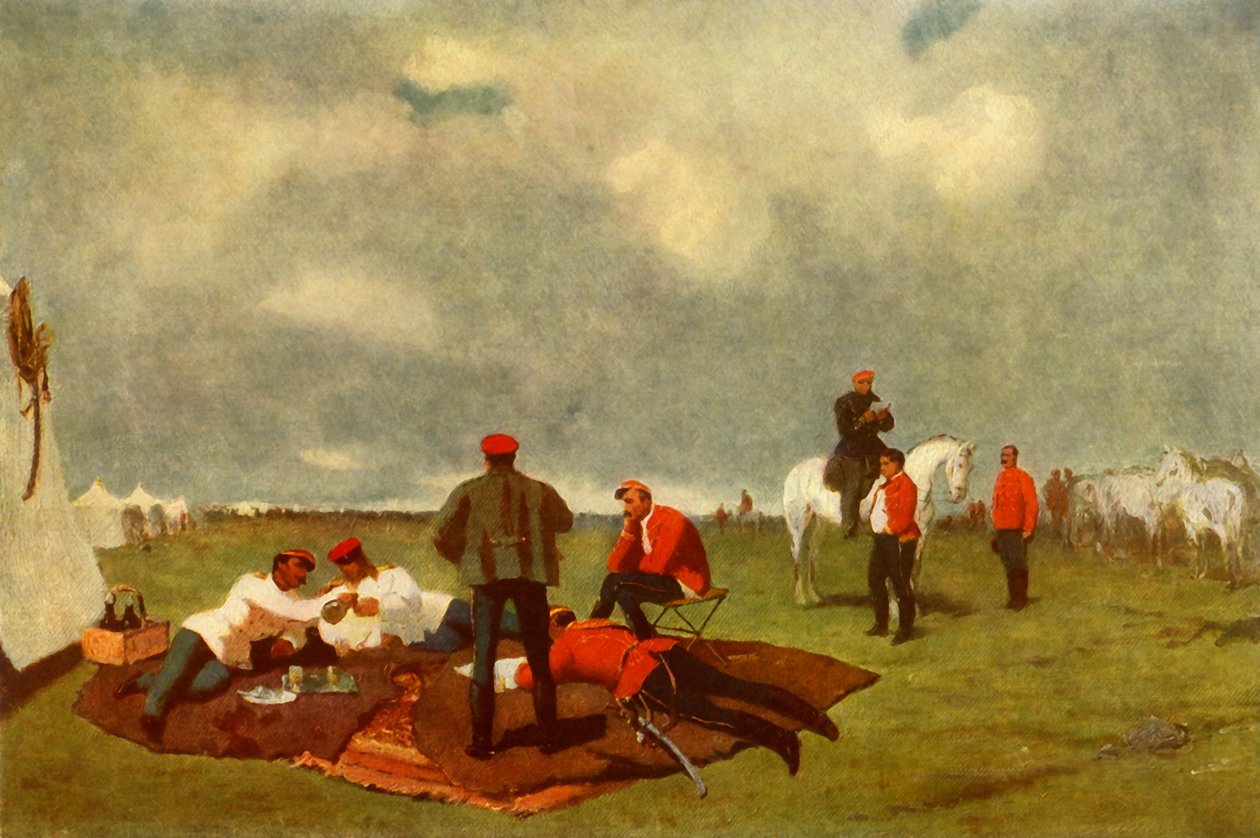 Un campamento militar, finales del siglo XIX de Vasily Vereshchagin