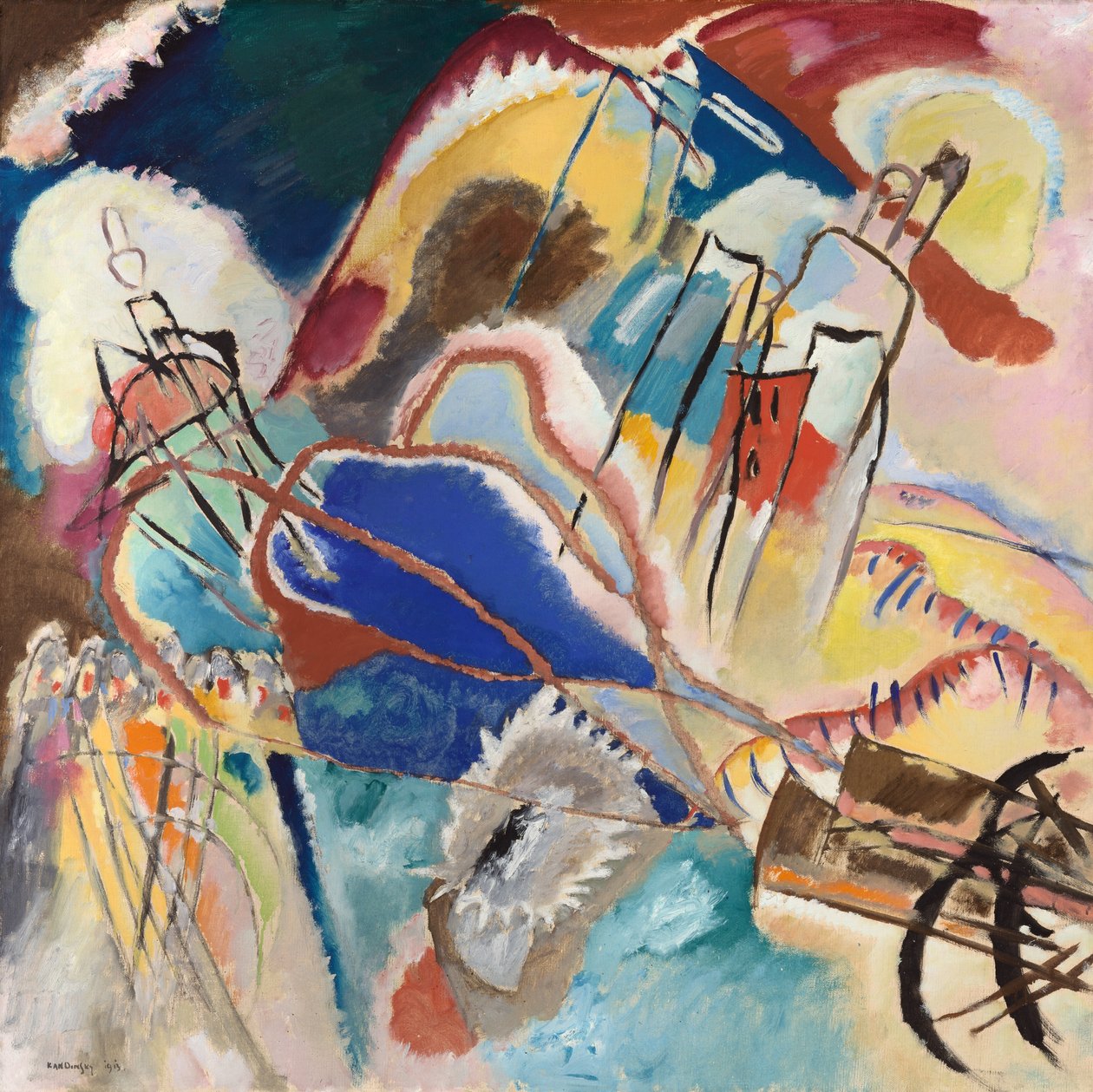 Improvisación No. 30 Cañones, 1913 de Wassily Kandinsky